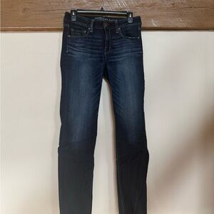 American Eagle Outfitters Women's Dark Indigo Skinny Jeans